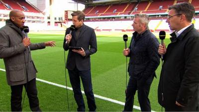 Mark Chapman, Dion Dublin, Guy Mowbray and Andy Dunn