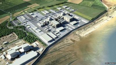 Artist's image of the Hinkley Point C plant