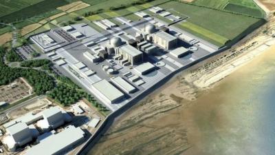 Artist's image of the Hinkley Point C plant