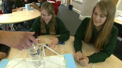 Students at an engineering club