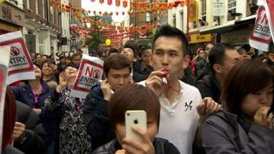 Chinatown protest