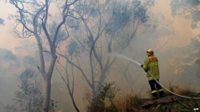 Firefighter in Australia