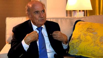 Fifa President Sepp Blatter speaks at the Concacaf Sport Summit