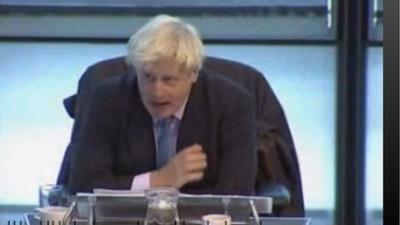 Boris Johnson during Mayor's Question Time