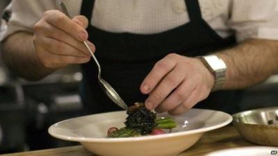 Chef preparing meal