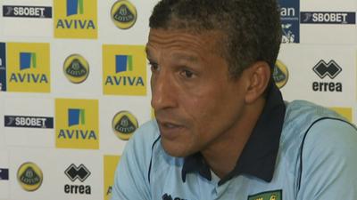 Norwich manager Chris Hughton