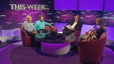 Alan Johnson, Michael Portillo, Andrew Neil and Nicola Benedetti