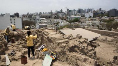 Site where mummies were found.