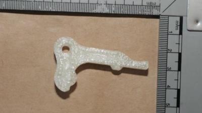 Seized 3D gun part