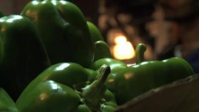 Green peppers