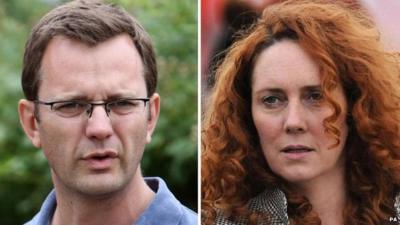 Andy Coulson and Rebekah Brooks