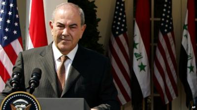 Iraq's former Prime Minister Iyad Allawi