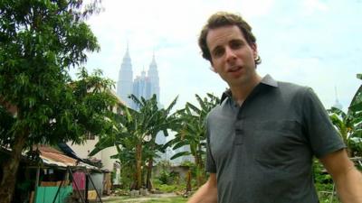 Mark Beaumont in Malaysia