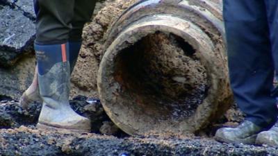 Water mains pipe