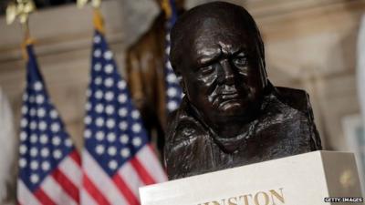 Bust of Churchill at US Capitol