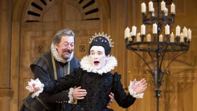 Mark Rylance and Stephen Fry in 'Twelfth Night'