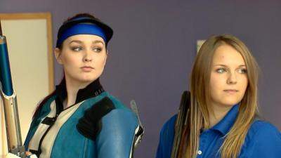 Jen McIntosh and Sian Bruce, Scotland shooters