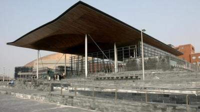 Welsh assembly Senedd building