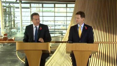 David Cameron and Nick Clegg