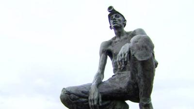 Statue of miner