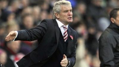 Stoke boss Mark Hughes