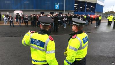 Police at stadium