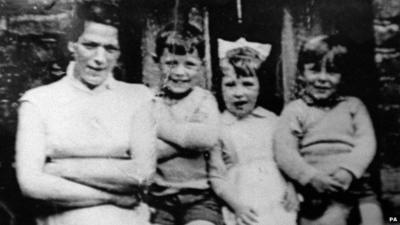 Jean McConville with three of her children before she vanished in 1972