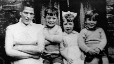 Jean McConville with three of her children before she vanished in 1972