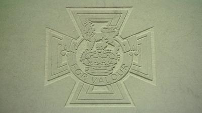 Victoria Cross paving stone