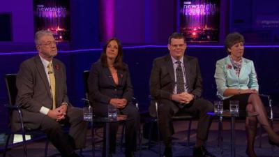 Michael Russell, Kezia Dugdale, Peter McColl and Liz Smith