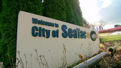 City of SeaTac sign