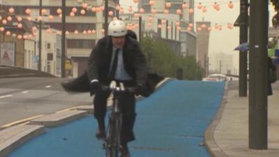 Boris Johnson on the new cycle extension