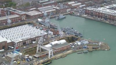 Portsmouth docks