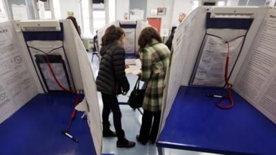 Votes are cast in New York