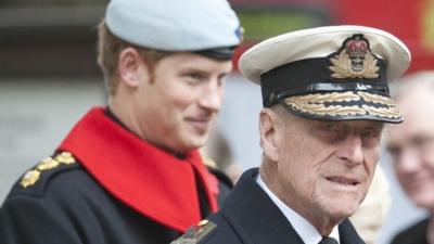 Duke of Edinburgh and Prince Harry