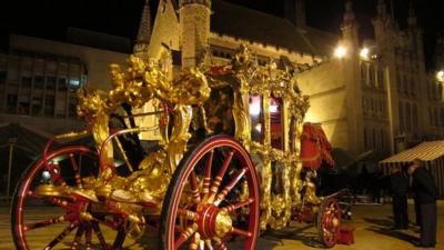 State coach at the Guildhall, London