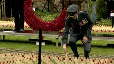 Field of Remembrance, at Lydiard Park, Wiltshire