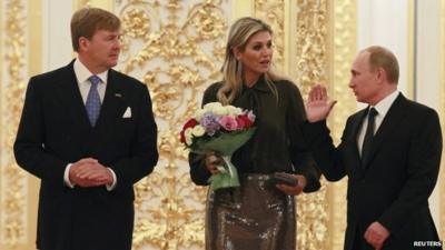 King Willem-Alexander, Queen Maxima and President Vladimir Putin