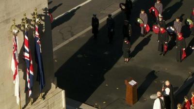 The Queen at the Cenotaph