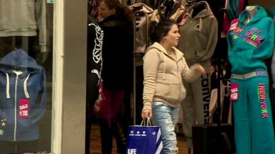 Shoppers in Ireland