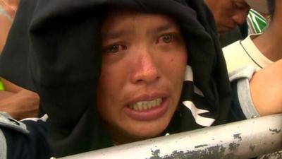Philippines typhoon survivor