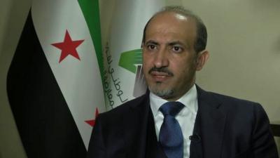 Ahmad Jarba, head of the Syrian National Coalition