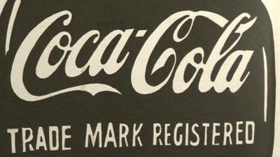 Detail from Andy Warhol's Coca Cola artwork