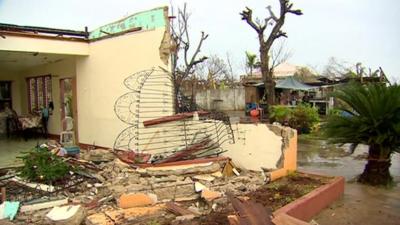 Destroyed home