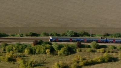 Train in the countryside