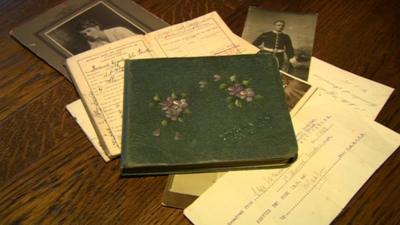 The book of soldiers' stories from WW1