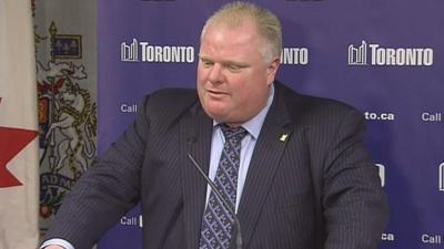 Toronto Mayor Rob Ford