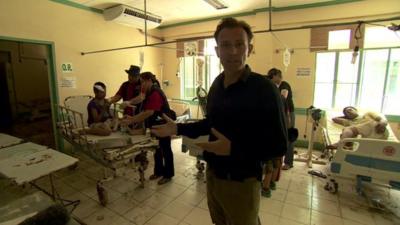 Rupert Wingfield-Hayes reports from inside a hospital