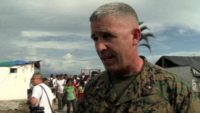 Gen Paul Kennedy, commander of US Marine Taskforce