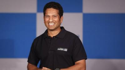 Indian cricket player Sachin Tendulkar